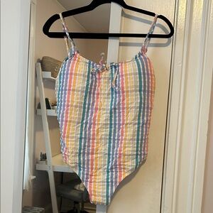 Striped Multicolor One-Piece Swimsuit